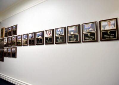 Celebrating excellence: Our Employee of the Month wall honors outstanding team members whose dedication enhances the lives of our residents at Charter Senior Living of Paris.