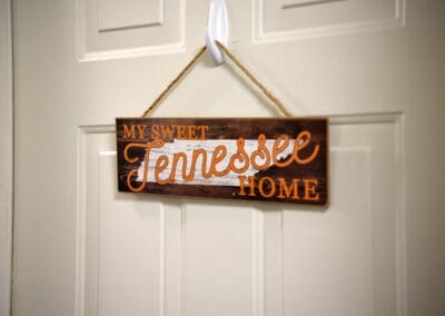 My Sweet Tennessee Home door sign at Charter Senior Living of Paris in Paris, TN